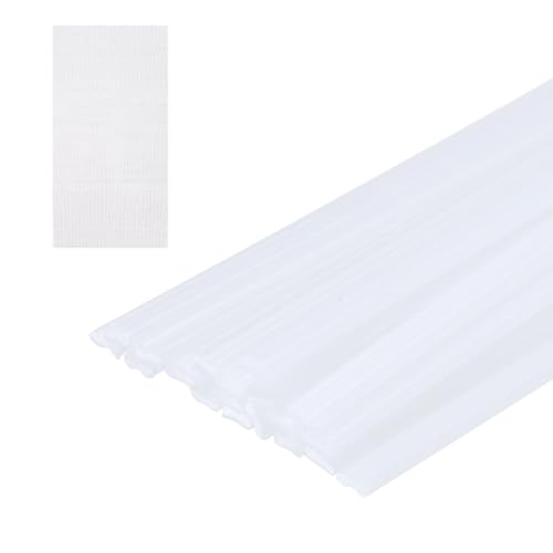 MECCANIXITY 10pcs Plastic Welding Rods, 8 Inch PP Welding Repair Strips Welder Rods with Reinforcing Mesh for Car Bumpers, Kayak Repair, Plastic Welder, White - color: White, size: 20cm