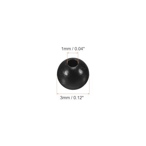 PATIKIL Fishing Beads, Soft Plastic Round Rubber Fishing Bait Eggs Rig Beads Tackle Lures Accessories with Storage Box - size: 3mm