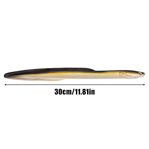 Dilwe Artificial EEL Bait, 1 Pc Big Soft EEL-Shaped Fishing Lure Bait for Freshwater Saltwater Fishing Fishing Supplies Bait