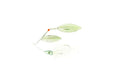 Nichols Lures Pulsator Metal Flake Double Willow Spinnerbait - color: Crystal Nickel Green, size: 1/2-Ounce
