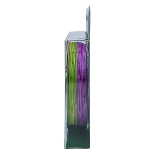 MASTERPRO 100% PE Fiber Fishing Leader Line, 300YDS, Colored, Thin Diameter Superline 25lb 30lb 40lb 50lb 80lb 100lb Near Zero Stretch 8 Strand Braided Strong String - color: 0.2mm - 300YDS, size: 25LB