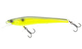 Nomad Design Shikari Fishing Lures, Premium Long-Casting, Shallow Diving, Slow Floating Jerkbait, for Inshore Freshwater Species Such as Bass, to Walleye, to Pike and Musky, 115 SUS FR 4-1/2" 1/2oz - size: 3 3/4" - 3/8 oz, style: Chartreuse Black Back