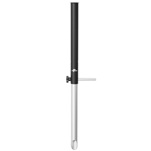 1/2 Pack Aluminum Sand Spikes for Surf Fishing, Beach Fishing Rod Holder, Telescopic and Portable, 2-Stage Adjustable, with Storage Bag