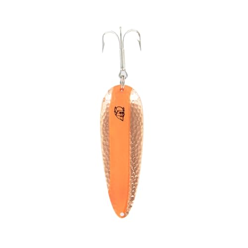 Dardevle Midget Copper Back 3/16 oz Fishing Spoons - color: 386-orange Crush
