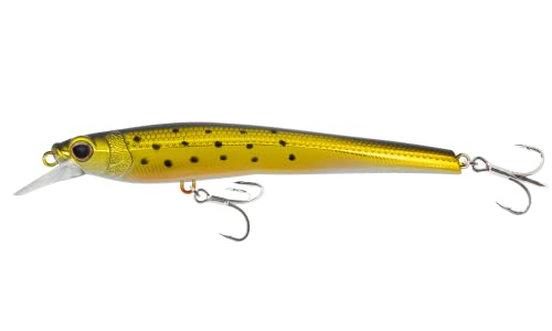 Nomad Design Shikari Fishing Lure, Long-Casting, Shallow Diving Slow Floating Jerkbait for Inshore Saltwater Species Such as Snook, Redfish, Striped Bass, Seatrout - style: Bunker, 5 3/4 Inch - 1 Oz