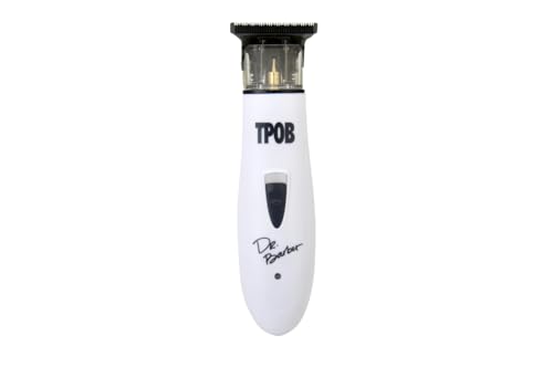 TPOB Ghost X Beard Trimmer Hair Clippers for Men, Professional Hair Trimmer DLC Blade Trimmer Cordless Rechargeable Edgers Clippers Electric Beard Trimmer Shaver for Home use or Barber (Ghost X White) - color: Ghost X White