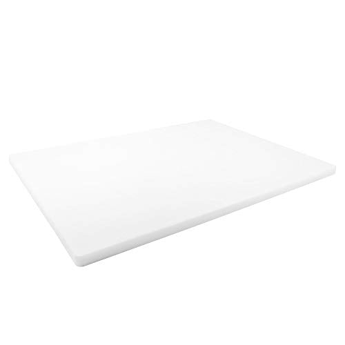 Thick XL 24x18 Plastic Cutting Board 0.75 Inch Thick, Extra Large NSF for Food Service - color: White, size: 24"L x 18"W