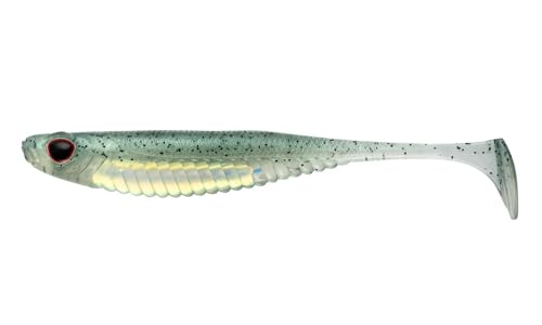 Nomad Design Spectre Minnow 3.25" Internal Foil System, Soft Paddletail - (5 Pack) - Live Ops for Fresh or Saltwater Inshore Species - color: Green Wakasagi