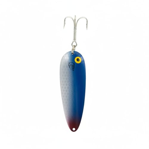 Dardevle Huskie Junior Nickel Back 2-Ounce Fishing Spoons - color: Finnish Blue