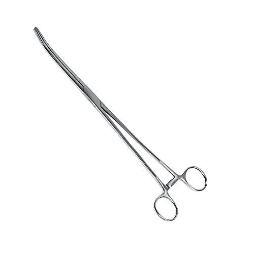 SURGICAL ONLINE 2 Piece Curved & Straight 8" Hemostat Set, Stainless Steel Locking Tweezer Clamps - Ideal Hemostats for Nurses, Fishing Forceps, Crafts and Hobby - size: 2 Count (Pack of 1)