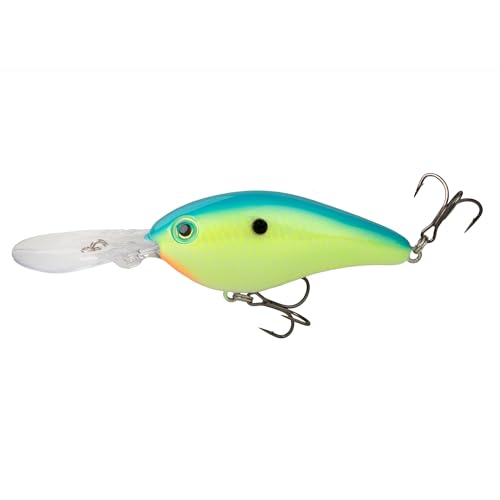 Strike King (HC8XDE-567) 8XD Elite Fishing Lure, Deep Diving Crankbait, 1.4-Ounce, Unique Curved Bill, Dives to 20-Feet, Rattle Chambers, Size 2/0 Mustad Triple Grip Hooks, Pro Powder Blue