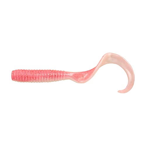Berkley Gulp! Grub Saltwater Fishing Soft Bait - color: Pink Shine, size: 8- Inch