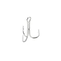 PATIKIL Treble Fish Hooks, Carbon Steel Sharp Round Bend Hook Triple Barbed Hook for Freshwater Saltwater - color: White, size: 9mm/0.35"