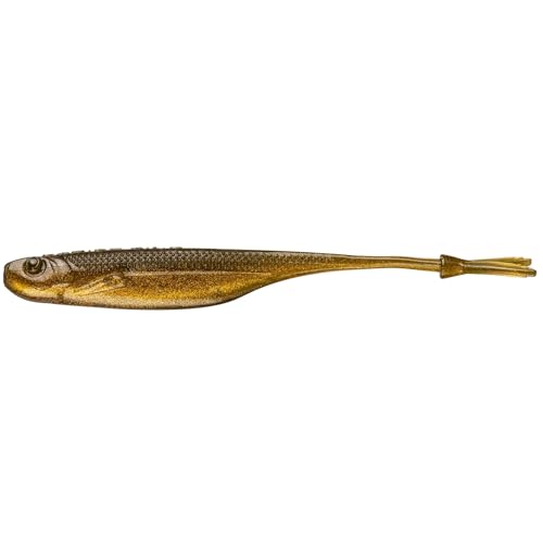 Strike King Spotlight Split Minnow Fishing Lure, Soft Plastic Jerkbait, 8-Pack - color: AYU, size: 4"