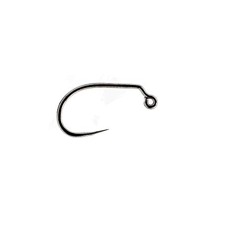 Eupheng 100pcs Plus Best Barbless Competition Fly Fishing Hook Collection, Dry Nymph Strimp&Pupa, Pupa jig Fly Hooks High Carbon Competition Hook - color: Jig Fly Hook Circle Point EP-9230, size: 12#
