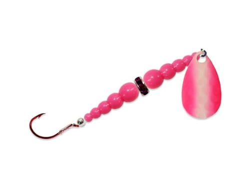 Mack's Lure Mack ' S Lure Wedding Ring Spinner Uv Series Silver - color: Multi, Silver/Pink