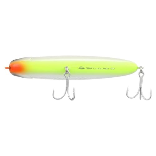 Berkley Berkley Drift Walker Saltwater - color: Chrome/Chartreuse, size: 3 /2in - 3/8 oz