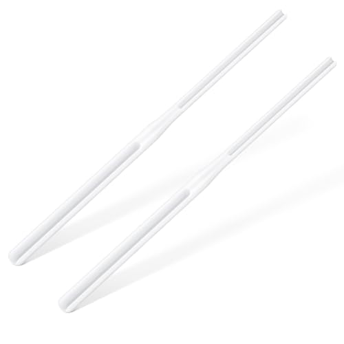 2 Pack Rosary Cord Knotting Tool, #7#9 and #36 Dual Head Twine Knotting Tool, Rosary Making Supplies, Beads Tying Kit, Beading Cord Kit for Jewelry, Fishing Hook, Bracelet(White) - color: White