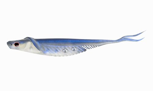 Nomad Design Cobra Shad Soft Plastic Minnow 4 Pack, with Adjusta-Ball Tungsten Weights, Fishing Lure - color: Blue Back Herring
