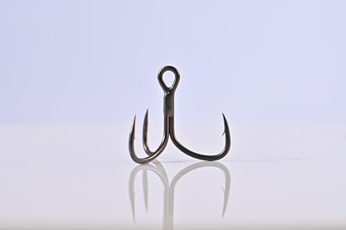 BKK Spear EWG-71 SS Freshwater Treble Hook | 1X | Super Slide Coating | Inward Facing Needle Point - size: 8#