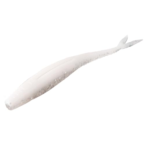 Strike King Mach Skooler Fishing Lure, Soft Plastic Jerkbait, Heavily Salted, Sleek Design, Erratic Action - color: MACH Flash, size: 5"