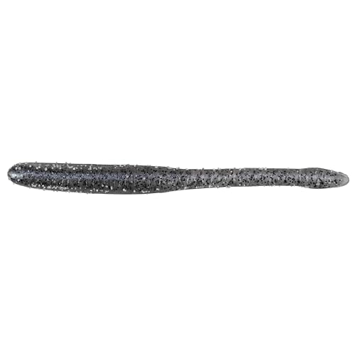 Drop Worm - 4" - Finesse Smallmouth Bass Fishing - Dropshot - Ultra Realistic - Matte Finish - Neutral Buoyant Soft Plastic - color: Clear Shad