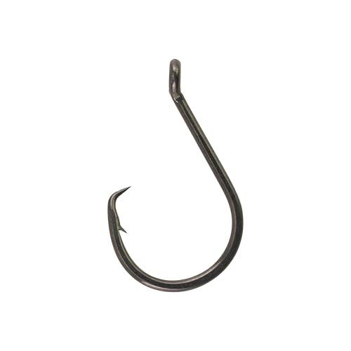 Berkley Fusion19 Wide Gap Live Bait Hooks, Size 4 Fishing Hooks, Needle Point with SlickSet Coating for Easy Penetration, Forged for Added Strength - color: Smoke Satin, size: 2/0, style: Fusion19 Circle Hooks
