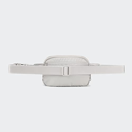 Pander Everywhere Belt Bag for Women, 5 Zipper Pockets Nylon Crossbody Fanny Pack Purse (Seal Grey) - color: Seal Grey