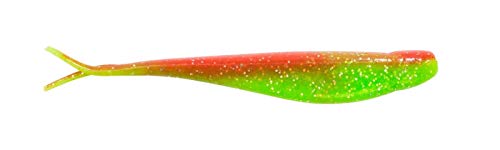 Z-MAN Scented Jerk ShadZ 4 inch Soft Plastic Jerkbait 5 Pack - style: Nuked Chicken Glow