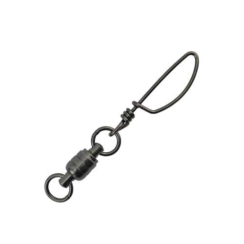 American Fishing Wire Stainless Steel Ball Bearing Snap Swivels with Double Welded Rings - size: 2 pc, #9, 450 lb test, style: 2 Piece