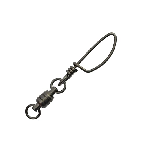 American Fishing Wire Stainless Steel Ball Bearing Snap Swivels with Double Welded Rings - size: #7 - 400lb, style: 2 Piece