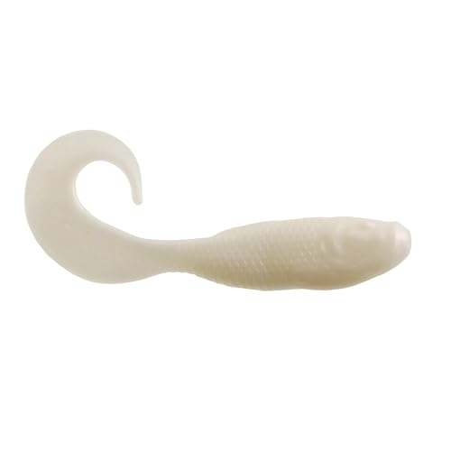 Berkley GSSM Gulp - color: Pearl White/Chartreuse, size: 4"