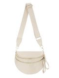 Pure Colour Crossbody Bag Bum Bag for Women,Spacious Purse Fanny Packs Belt Bag,Oversized Bum Bag (Colour Bum Bag-Beige) - color: Colour Bum Bag-Beige