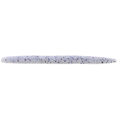 Yamamoto 5" Senko Soft Stick Bait, 10-Pack, Bass Fishing Soft Plastic Lure, Multiple Colors - color: BLUE PEARL W/ LARGE BLACK & HOLOGRAM FLAKE