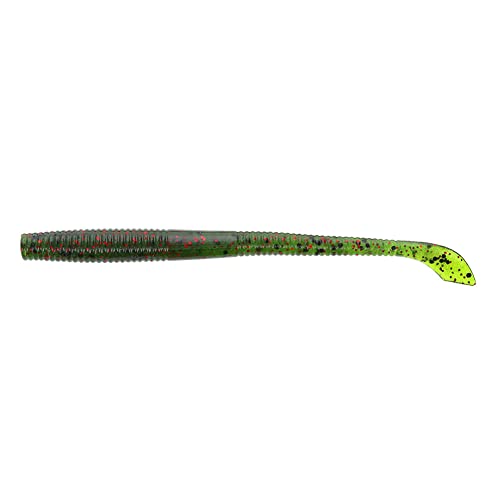 Yamamoto Gary 4" Kut Tail Worm - Realistic Easy-to-Use Soft Plastic Fishing Lure Baits - 20 Pack, Black
