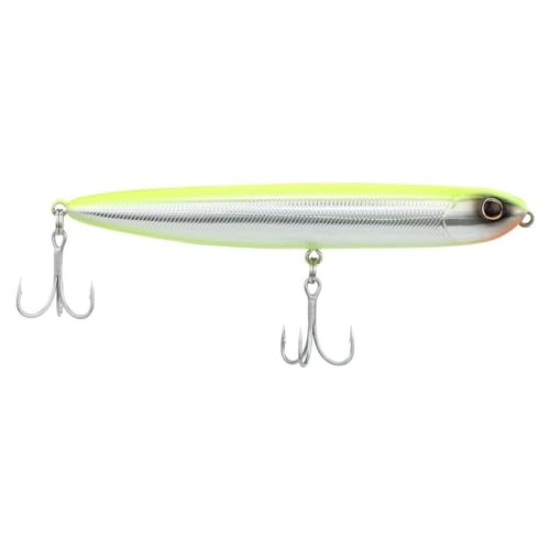Berkley Berkley Drift Walker Saltwater - color: Chrome/Chartreuse, size: 4 3/10in - 1/2 oz