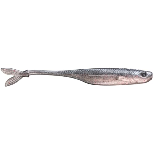 Strike King Spotlight Split Minnow Fishing Lure, Soft Plastic Jerkbait, 8-Pack - color: Pro Blue Red Pearl, size: 4"