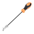 Car Tire Cleaning Hook, 4 in 1 Tire Stone Cleaning Hook, Stainless Steel Wheel Stone Cleaning Tool with Rubber Handle, Multifunctional Tire Stones Remover Hooks, 11.0in