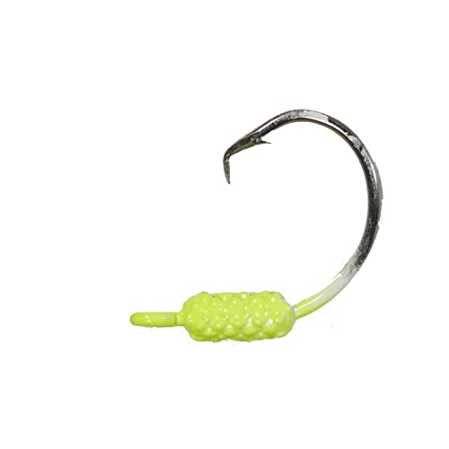 Generic Yellowtail Snapper Weighted Circle Hook Jigs - Chartreuse 4/0 Hook - 1/16 oz - 25 Pack