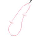Beaded Phone Lanyard Wrist Strap Phone Charms Fixed Beads Pearl Chain - color: PC-yd-4