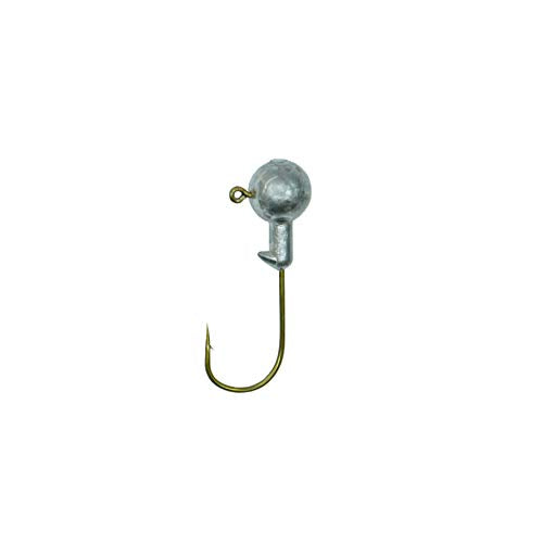Unpainted Jig Heads,Ball Heads with Bronze Hook - size: 1/8 OZ 50 PCS