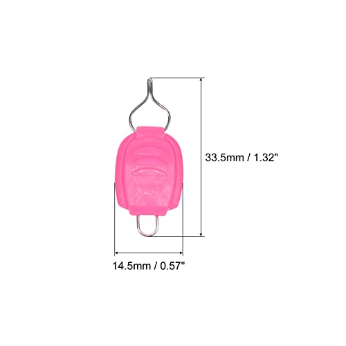 PATIKIL Fishing Line Holders, Baitcasting Reel Fishing Line Holder Clip Buckle Stopper Line Keeper Accessories - color: Pink