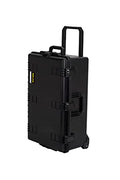 MEIJIA Premium Waterproof Rolling Hard Camera Case,Hard Protective Case with customizable fit foam and wheels,Full Protection with Light&Convenient Design,Elegant Black (31.3"X20.3"X12.25") - size: 31.3"X20.3"X12.25"
