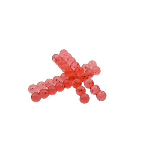 Fishing Scented Soft Plastic Beads Artificial Salmon Egg Bait Packs for Trout, Steelhead and Salmon (Spawn Roe Fishing Tackle) - color: Calamari Ranga, size: .156"/4mm-36 Eggs per pack
