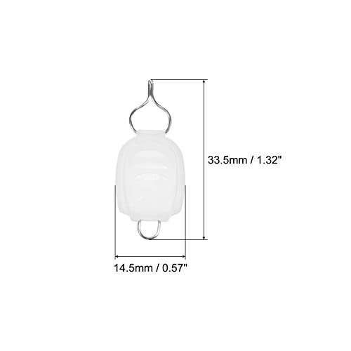PATIKIL Fishing Line Holders, Baitcasting Reel Fishing Line Holder Clip Buckle Stopper Line Keeper Accessories - color: White