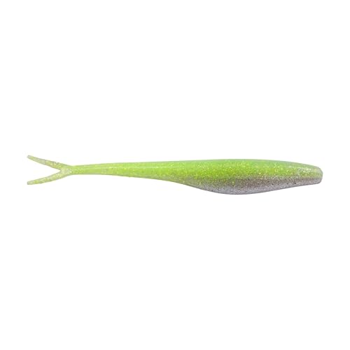 Berkley Gulp! Saltwater Jerk Shad Fishing Soft Bait - color: Key Lime Chrome, size: 5"