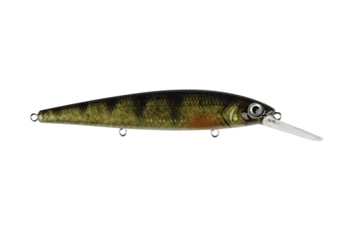 Strike King KVD Deep Jerkbait 3-Hook Fishing Lure, 3/5 oz, 4.75" - color: Yellow Perch