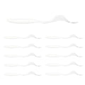 Eupheng Twist Tail Swimbait Fishing Lure, 2.3in/2.7in/4in/5.5in 100PCS Grub Saltwater Fishing Soft Bait Trailer for Bass Crappie Fishing - size: 5.5in(14cm)-10PCS-White
