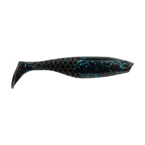 Berkley PowerBait Paddlin' PowerStinger Fishing Soft Bait - color: Black Blue Fleck, size: 4 1/4"