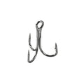 PATIKIL Treble Fish Hooks, Carbon Steel Sharp Round Bend Hook Triple Barbed Hook for Freshwater Saltwater - color: Black, size: 13mm/0.51"
